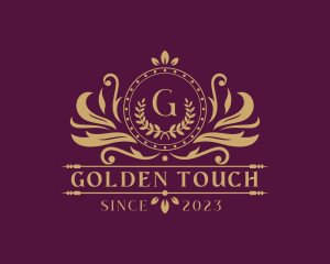 Gold Wreath Royalty logo design