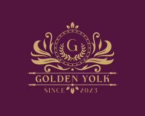 Gold Wreath Royalty logo design