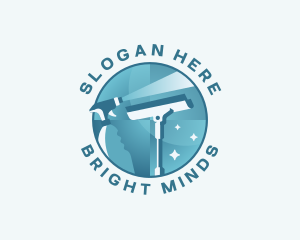 Squeegee - Squeegee Wiper Window Cleaning logo design