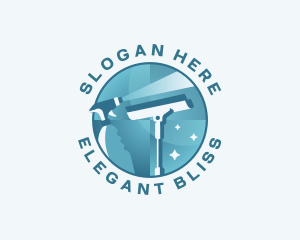 Squeegee - Squeegee Wiper Window Cleaning logo design