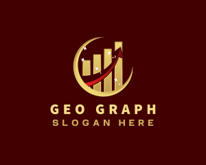 Graph Arrow Finance logo design