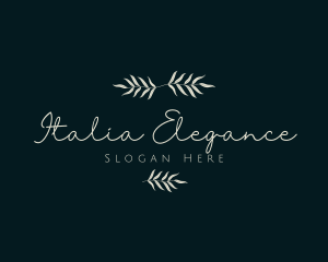 Elegant Leaf Business logo design