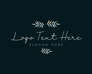 Invitation - Elegant Leaf Business logo design