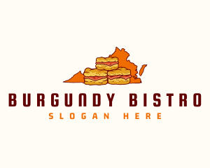 Virginia Ham Biscuit logo design