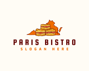 Virginia Ham Biscuit logo design