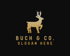 Buck - Gradient Deer Enterprise logo design