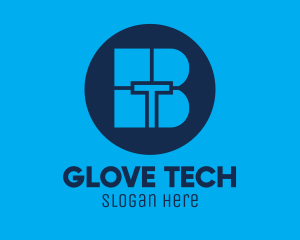 Blue Tech BT logo design