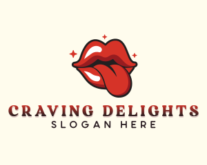 Sexy Mouth Tongue Logo