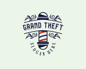 Barbershop Haircut Grooming Logo