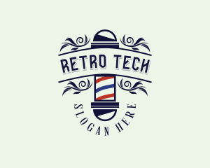 Barbershop Haircut Grooming logo design