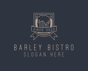 Barley - Beer Distiller Brewery logo design