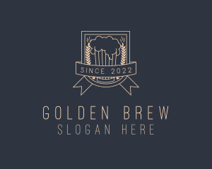 Lager - Beer Distiller Brewery logo design