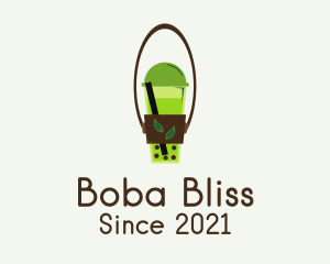 Boba - Organic Milk Tea logo design