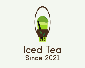 Organic Milk Tea  logo design