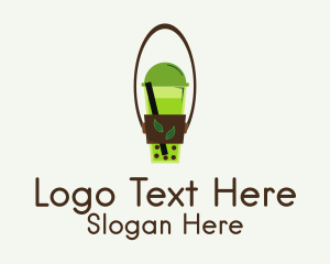 Organic Milk Tea  Logo