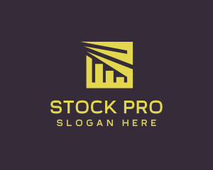 Stock - Stock Statistics Chart logo design