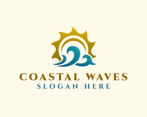 Summer Ocean Wave logo design