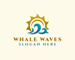 Summer Ocean Wave logo design