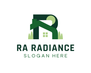 Modern Real Estate Letter R logo design