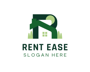 Modern Real Estate Letter R logo design