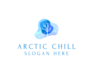 Freezing - Winter Season Blizzard logo design
