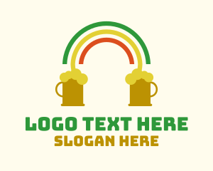 Lager - Rainbow Beer Pub logo design