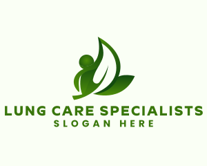 Leaf Person Landscaping logo design