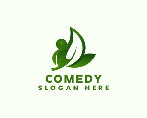 People - Leaf Person Landscaping logo design