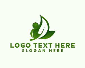 Leaf - Leaf Person Landscaping logo design