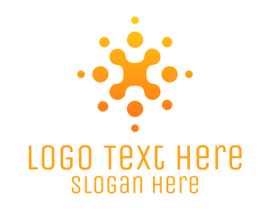 Orange Circle - Abstract Orange Business Company logo design