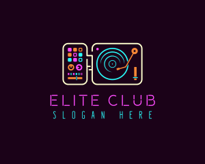 Club - Neon Club Music logo design