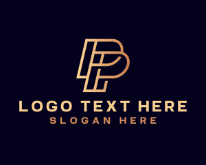 Consultant - Modern Geometric Letter P logo design