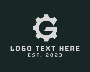 Robot - Gear Machine Cog logo design