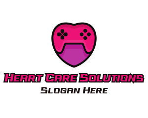 Feminine Heart Gamer logo design