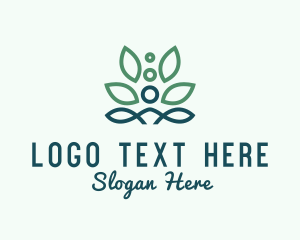 Human - Natural Yoga Spa logo design