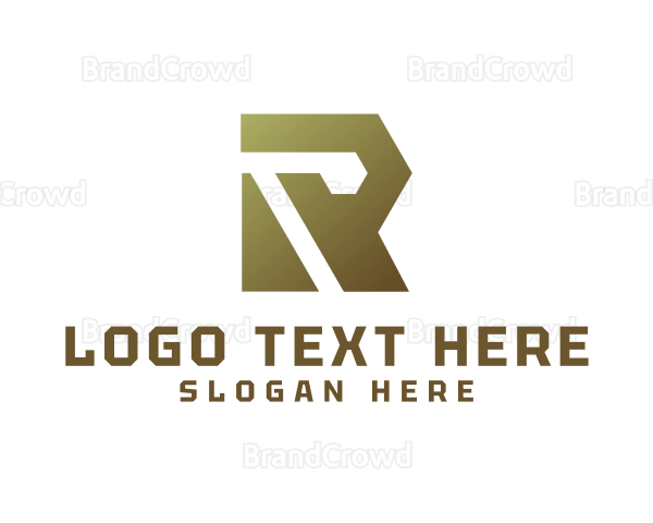 Gradient Polygon R Logo