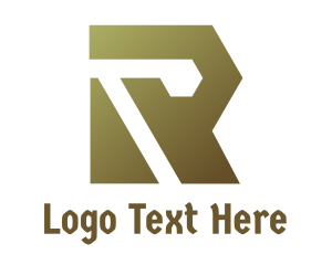 Fabrication - Gradient Polygon R logo design