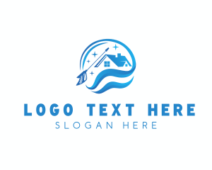 House - House Cleaning Pressure Washing logo design