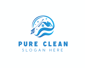 House Cleaning Pressure Washing logo design