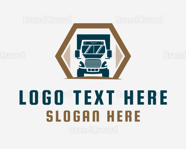 Truck Delivery Logistics Logo