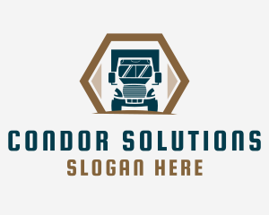 Truck Delivery Logistics Logo