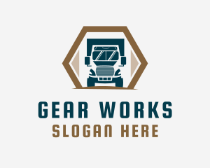 Truck Delivery Logistics Logo