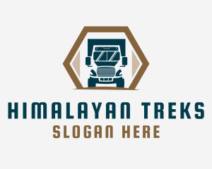 Truck Delivery Logistics Logo