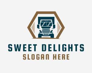 Truck Delivery Logistics Logo