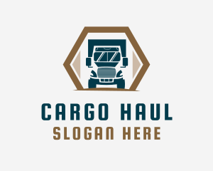 Truck Delivery Logistics logo design