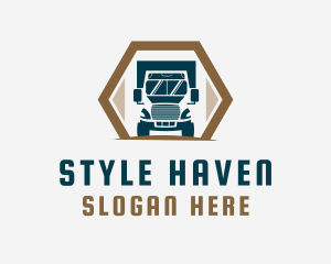 Trailer - Truck Delivery Logistics logo design
