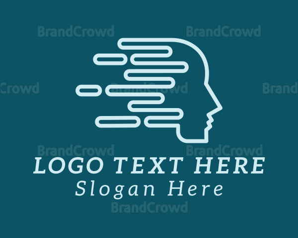 Psychologist Therapy Mental Health Logo