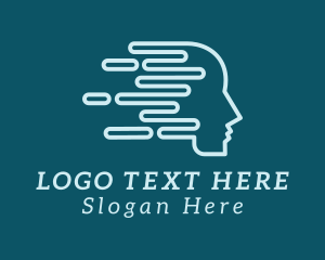 Brain - Psychologist Therapy Mental Health logo design