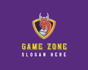 Gaming Dragon Shield logo design