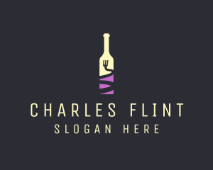 Food Wine Bar Bottle  Logo
